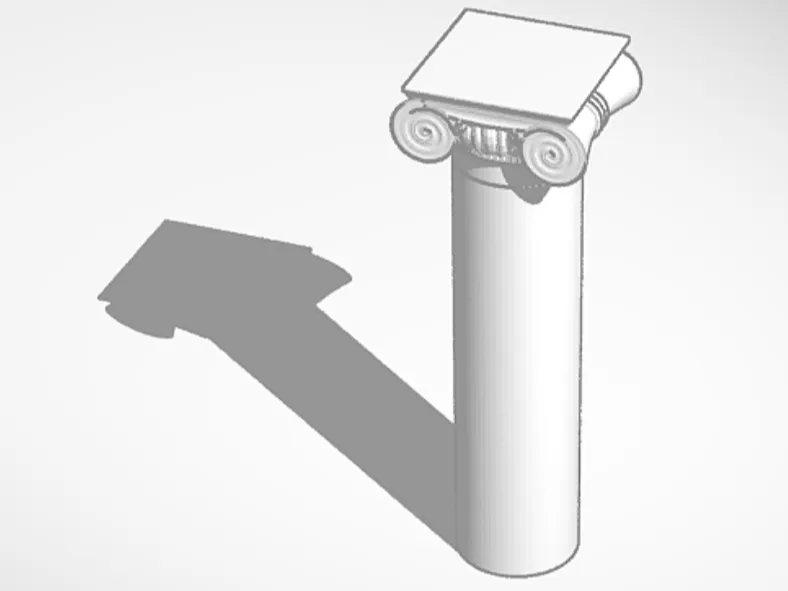 Roman Column Top (pre-sliced)