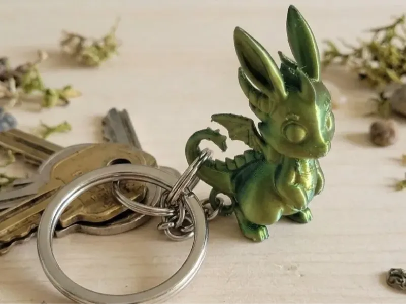 Drunny: The Dragon-Bunny Keychain