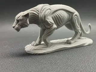 Majestic Panther – Modern Fantasy Animal Sculpture
