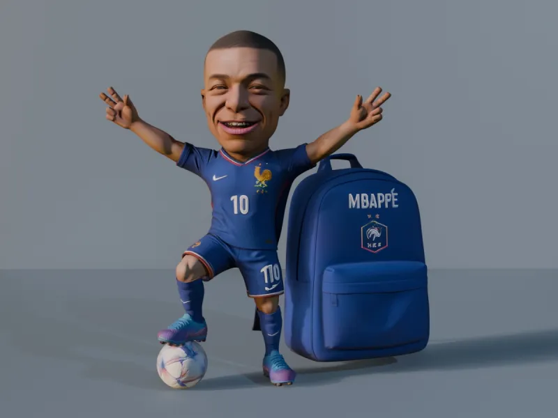 Kylian Mbappe Lottin Desk Organizer - Premium Football