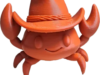 Crab with hat