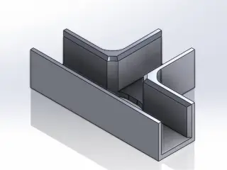 T MODEL FOR MELAMINA 15mm ASSAMBLY