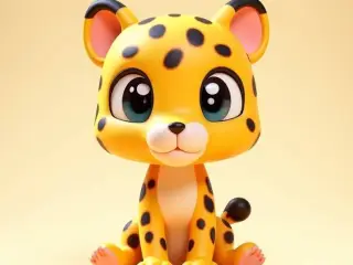 Cute chibi Gepard