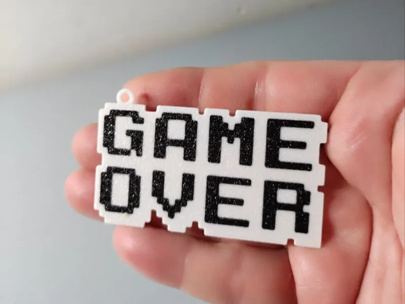Portachiavi Game Over