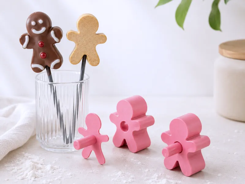 Forma de Bolo de Homem de Gengibre, Forma de Cake Pop de Natal