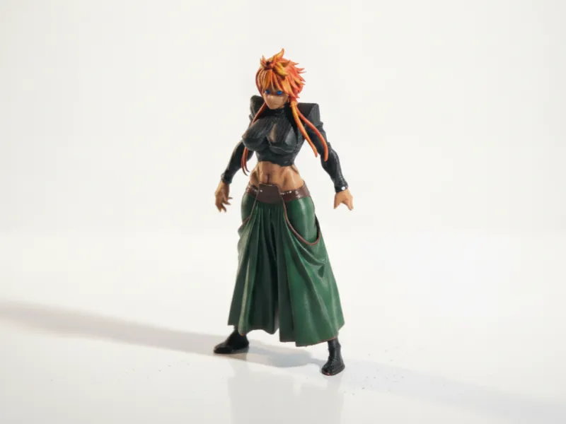 Figurine de Guerrière en Armure Imprimable en 3D