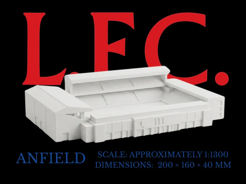 Anfield - 1:1300 Scale Stadium 3D Model