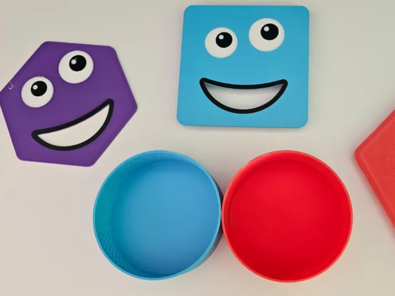 Shape Sorting Sensory Game: Montessori Educational Toy
