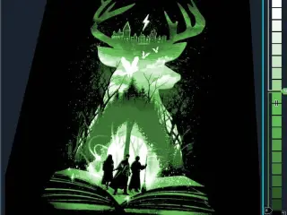 Harry Potter Patronus Book Silhouette