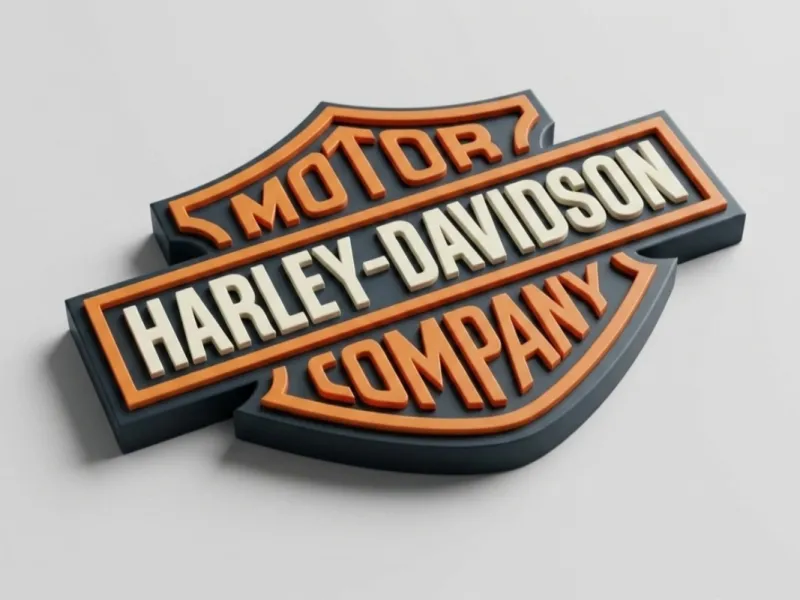 Harley-Davidson Logo 3D