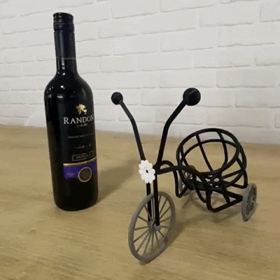 Retro-Fahrrad-Weinständer
