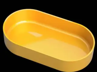 Oval bathroom stand