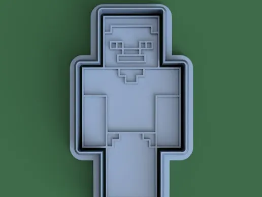 Minecraft Steve Cookie Cutter