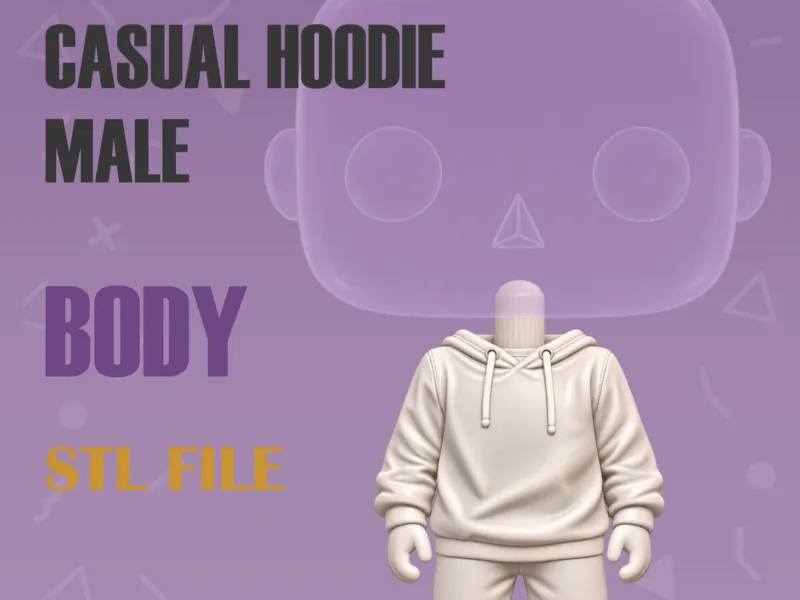 Casual Hoodie Male Body