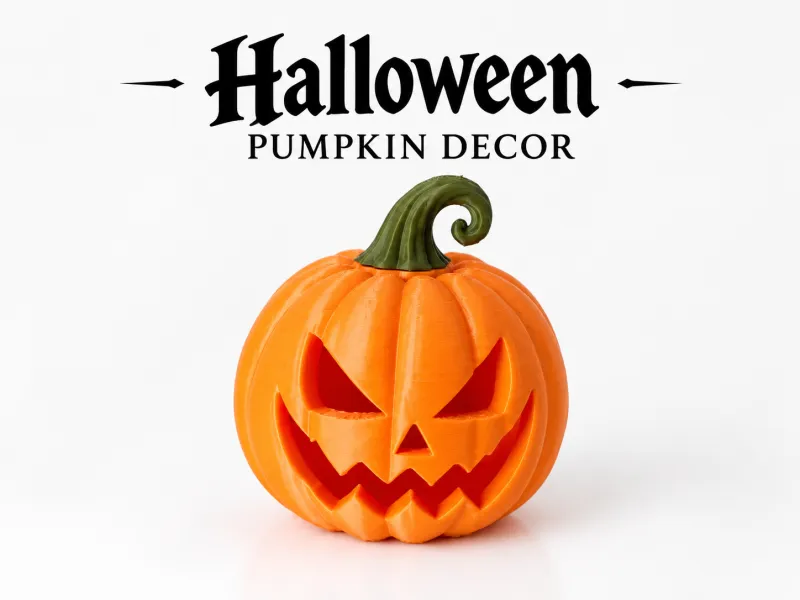 Classic Spooky Pumpkin Decoration