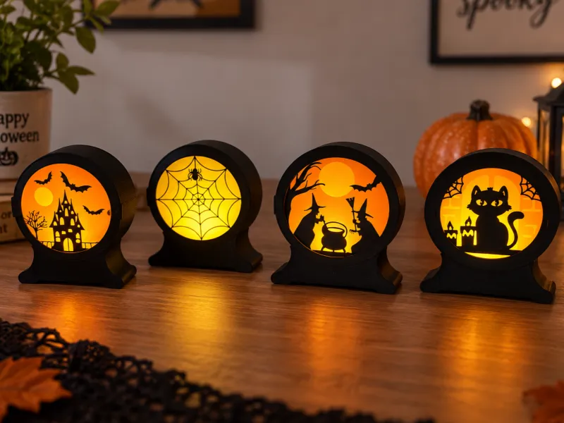 Exhibición de Luces de Té para Halloween