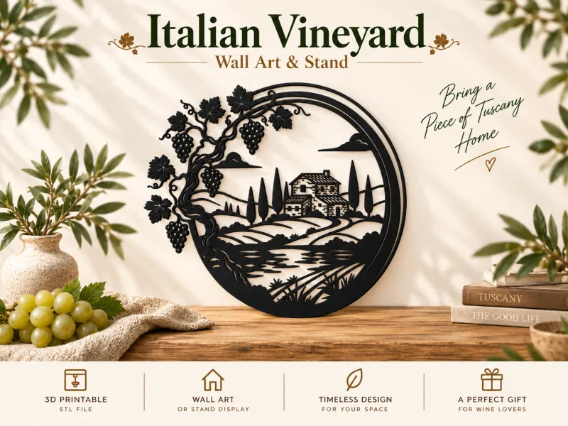 Italian Vineyard Wall Art