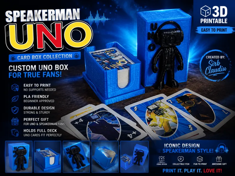 UNO Card Box  Speackerman