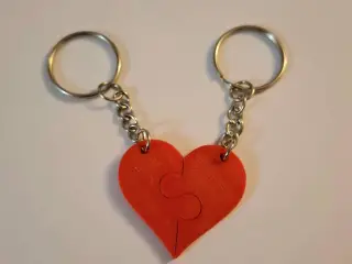 Porte-clé cour couple – Heart keychain for couples