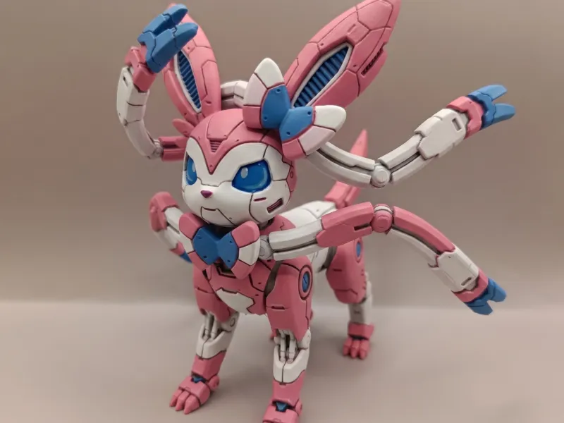 Mecha Sylveon figurine