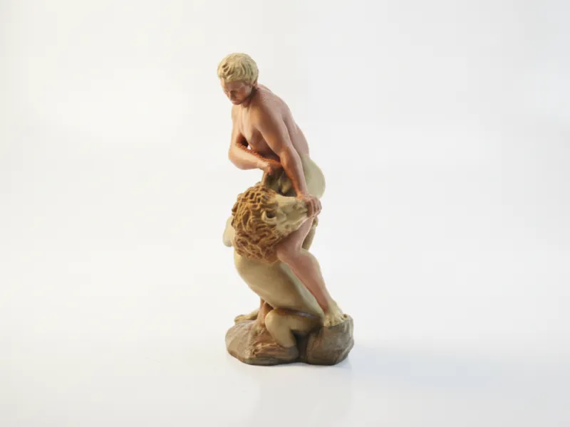 Samson and Lion Classical Sculpture 3D Printable