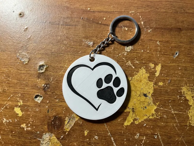 Keychain Amor huella