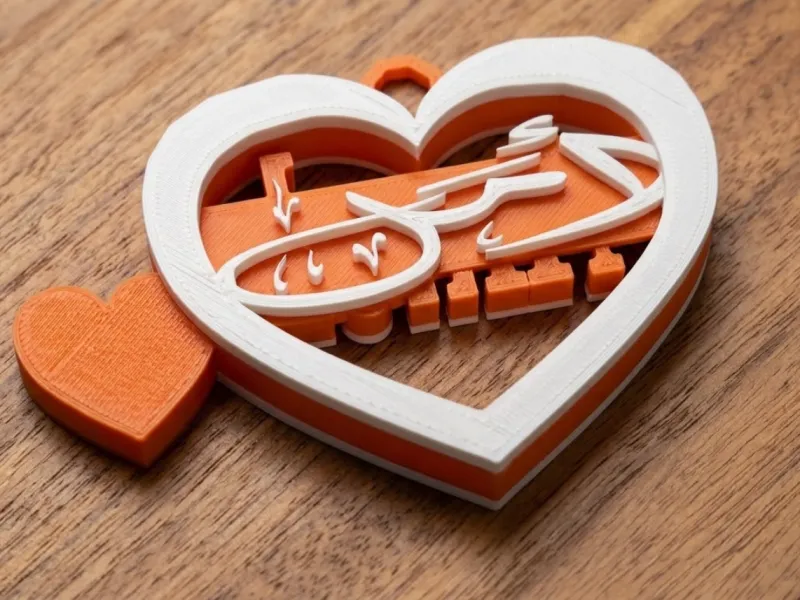 Amel & Adnan heart Keychain