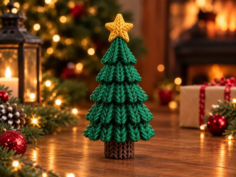 Sapin de Noël tressé