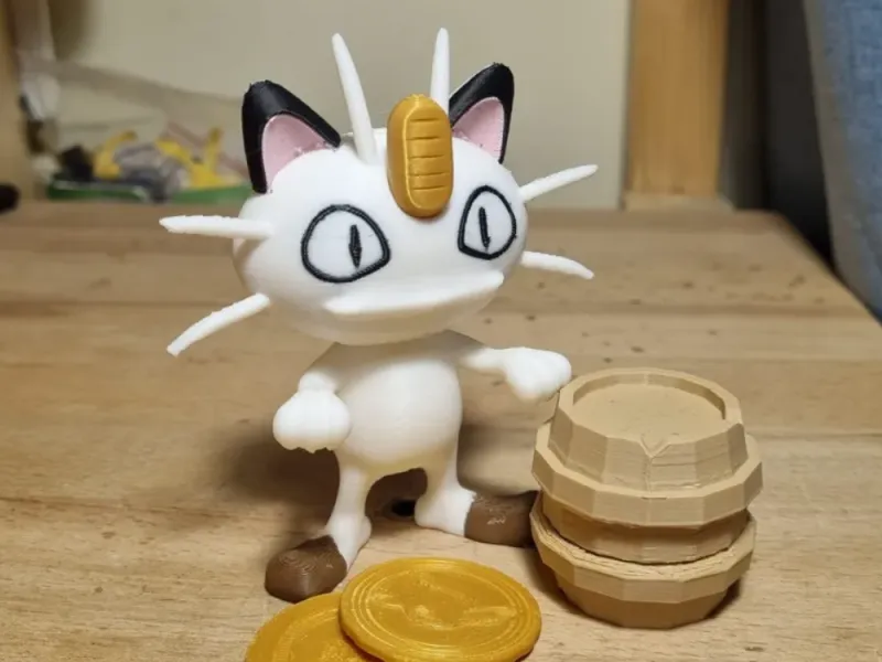 Colored Meowth in parts