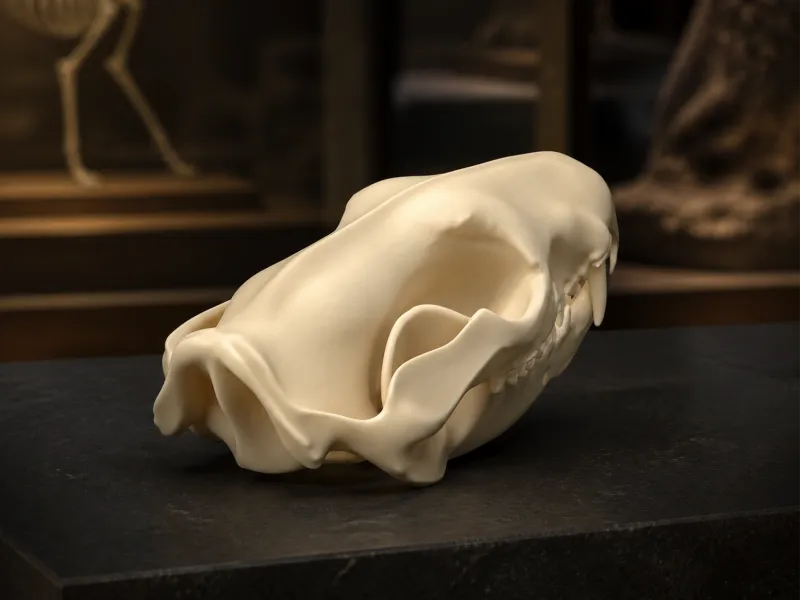 Craniul de quoll tigru