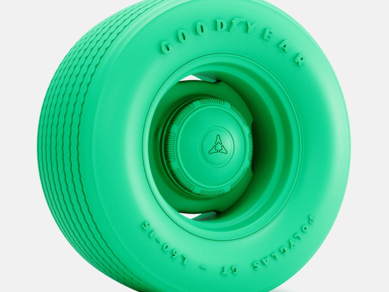 15x10 Mopar Steelie Wheel, Goodyear Polyglas L60 Tire
