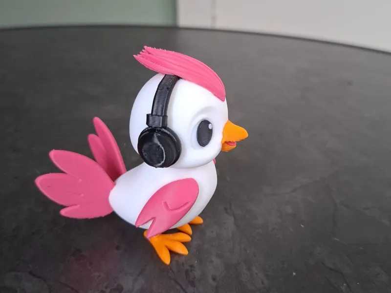 Cute Music Lover Bird Figurine