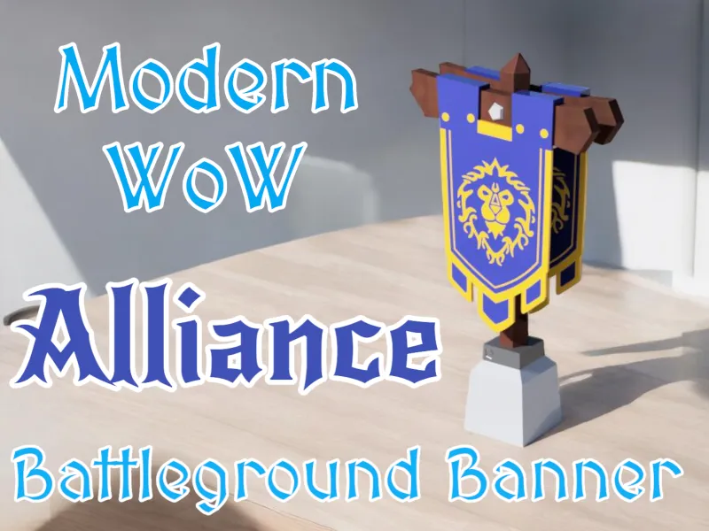Modernes WoW-Allianz-Schlachtfeldbanner