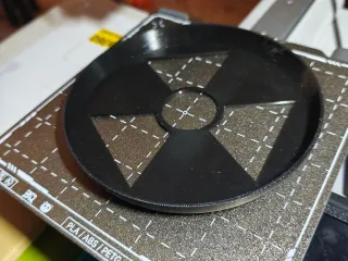 Frisbee with Radioactive Symbol