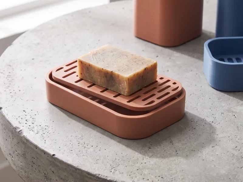 Coperchio per portasapone da cucina - Inserto di drenaggio a scanalature