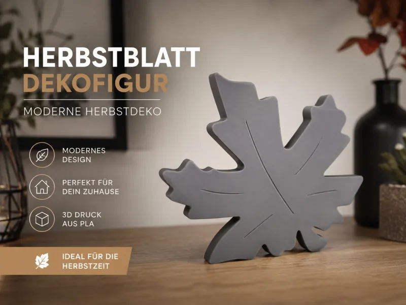 Herbstblatt – Moderne Dekofigur 🍂