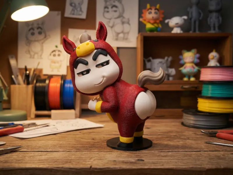 Edición Limitada del Año del Caballo: Shin-chan "Lamebotas" con Nuevo Atuendo, Nohara Shinnosuke (Versión Desmontable)