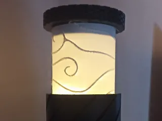 Hidden Lamp Cylinder - Batik Megamendung