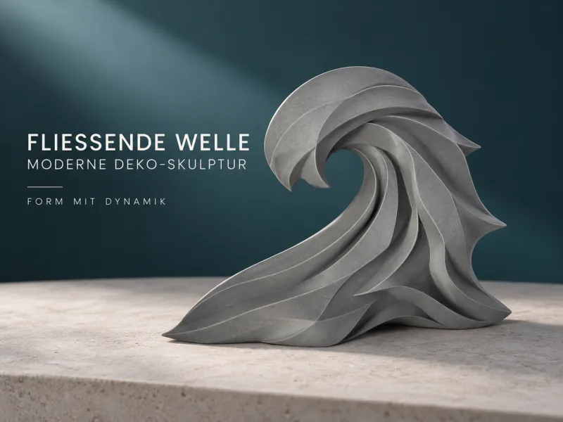 Ola Fluida – Escultura decorativa moderna