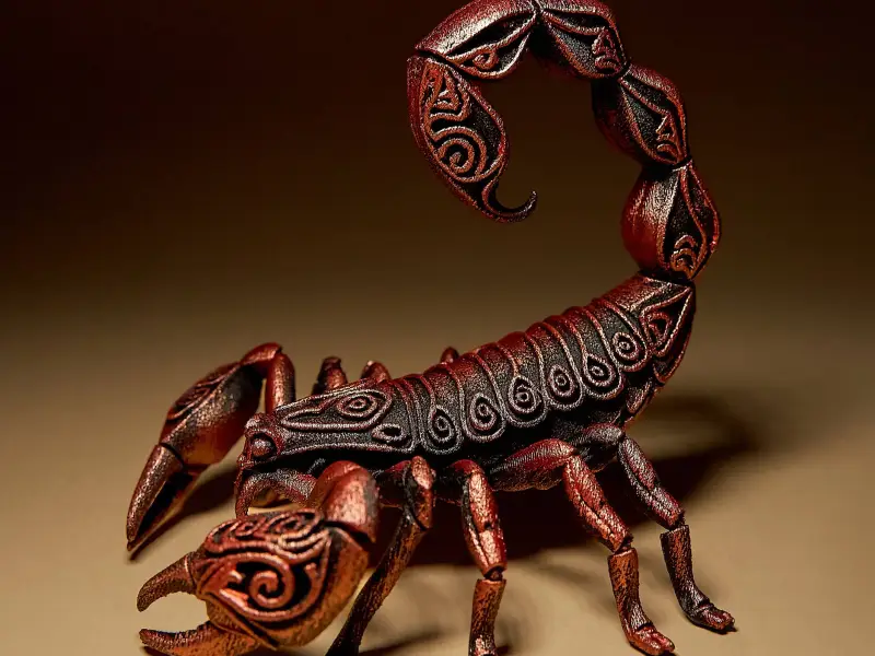 Scultura Scorpione Designer