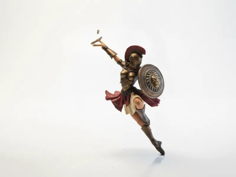 Ballerina Warrior V2 Figurine Female Fantasy 3D Printable