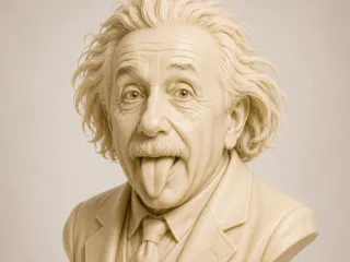 Busto Albert Einstein - imagem classica