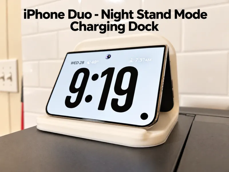 iPhone Duo - Nachtkastmodus, Tent Oplaadstation