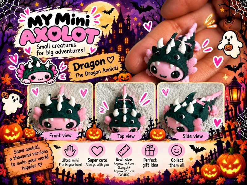 🐉 Axolotl Drago - Di My Mini Axolot