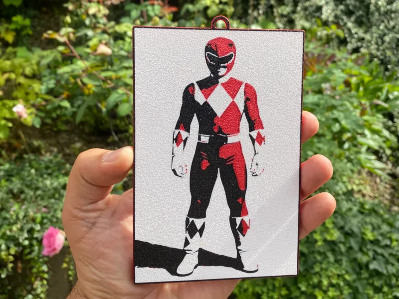 Wandbild Powerranger Red
