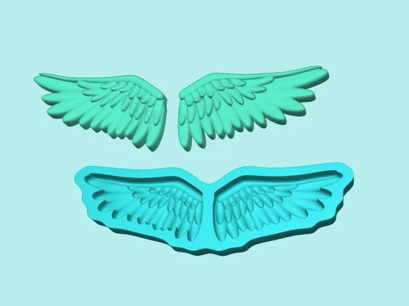 Wing Mold H - Molding Maker Template