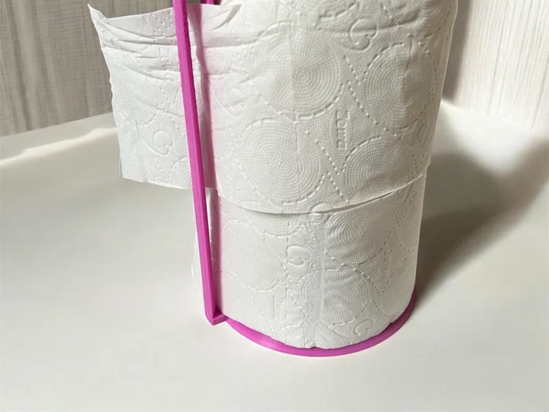 カッター内蔵トイレットペーパーホルダー