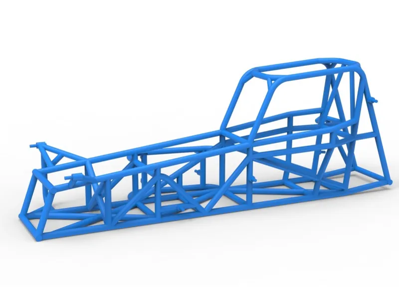 Frame of Vintage Supermodified stock car V3 Scale 1:25