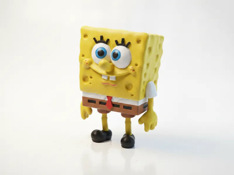 SpongeBob Figurine Cartoon Character 3D Printable