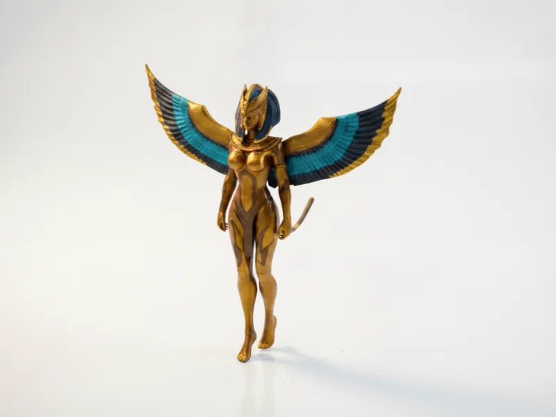 Egyptian Angel Queen Figurine Female Fantasy 3D Printable